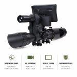 NEXTBAIT XM 2.0 night vision scope attachment with HD recording, tactical display screen, shock-resistant build, and 400m infrared visibility for hunting and outdoor shooting.